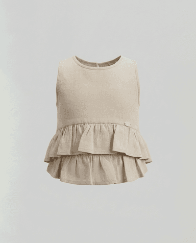 Babies and More Sleeveless Co-Ord Pants Set - Sand thumbnail 3