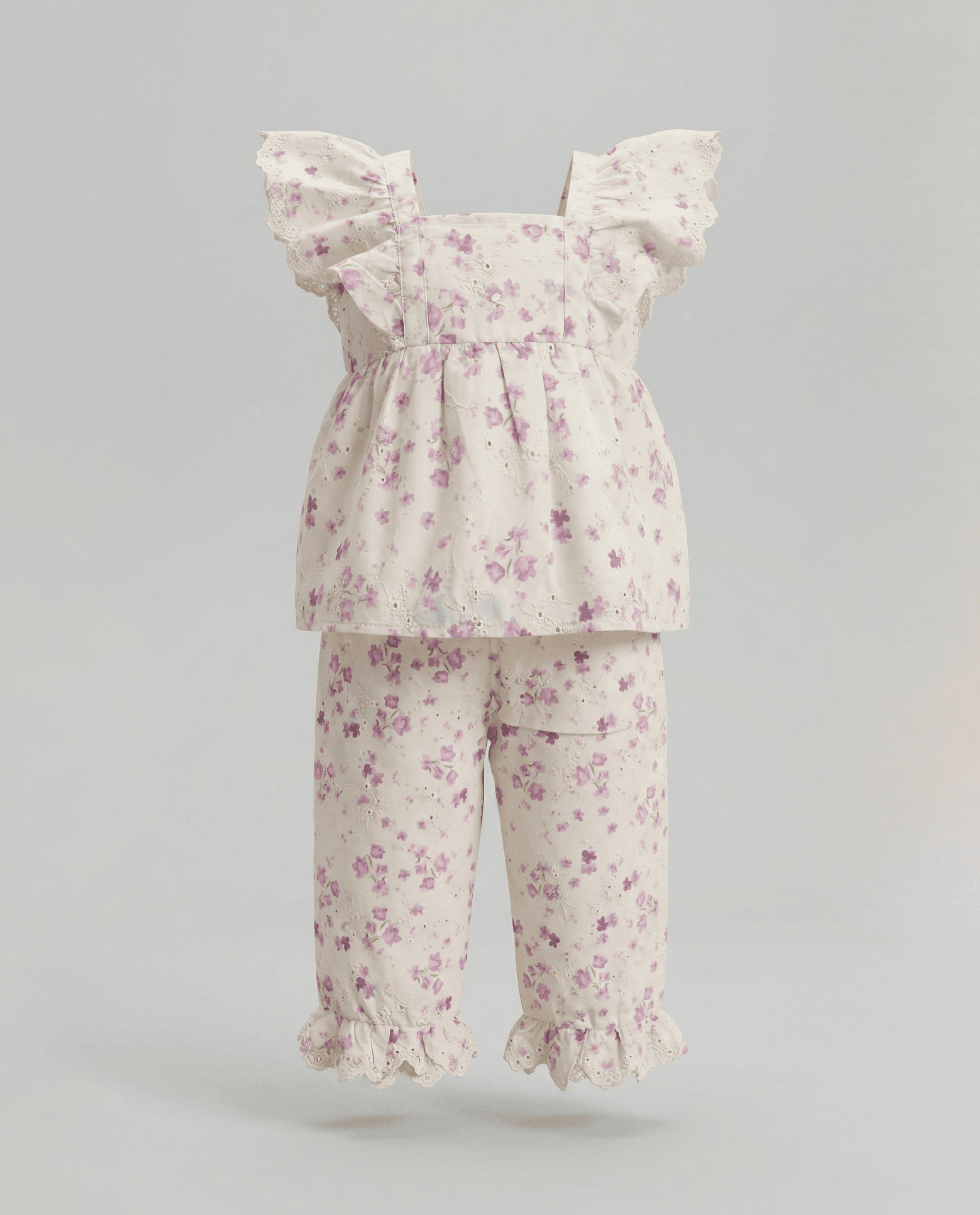 Babies and More Sleeveless Co-Ord Pants Set - Cream