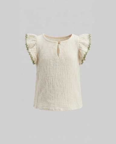Printed Schiffly Sleeves Clothing Set thumbnail 5