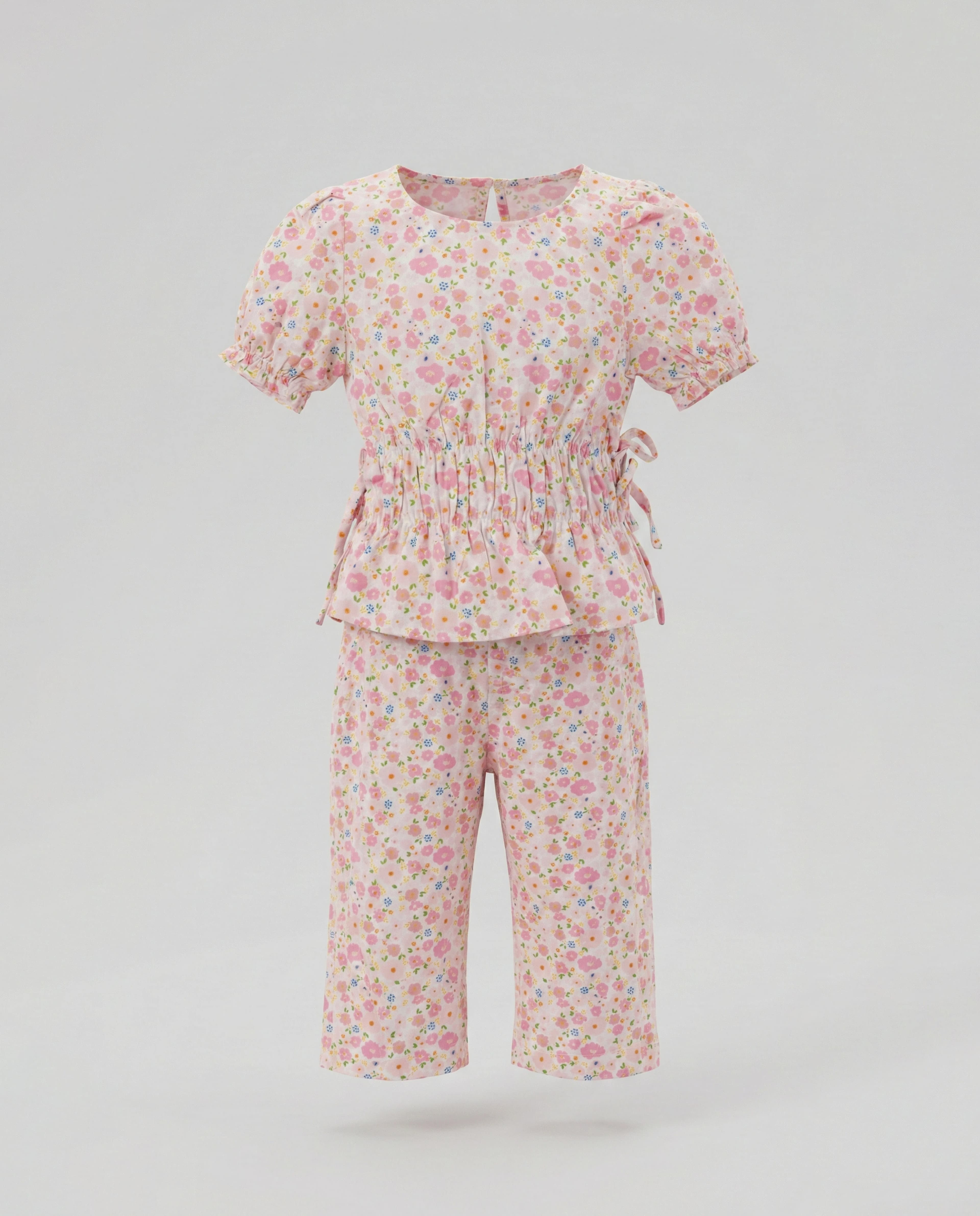 Babies and More Short Sleeves Co-Ord Pants Set - Pink