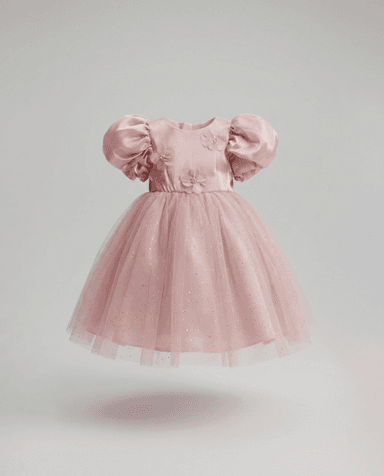 Babies and More Short Sleeves Dress - Pink thumbnail 5