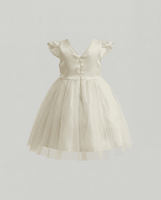 Babies and More Short Sleeves Dress - Light Gold thumbnail 5