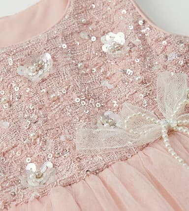 Embellished Tulle Midi Dress thumbnail 4