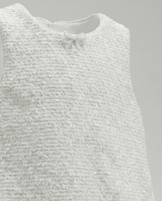Babies and More Sleeveless Dress - Off White thumbnail 3
