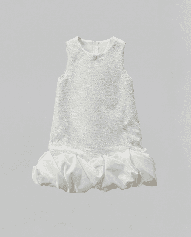 Babies and More Sleeveless Dress - Off White thumbnail 4