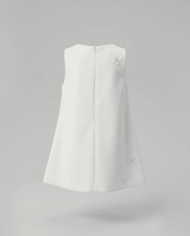 Babies and More Sleeveless Dress - Off White thumbnail 2