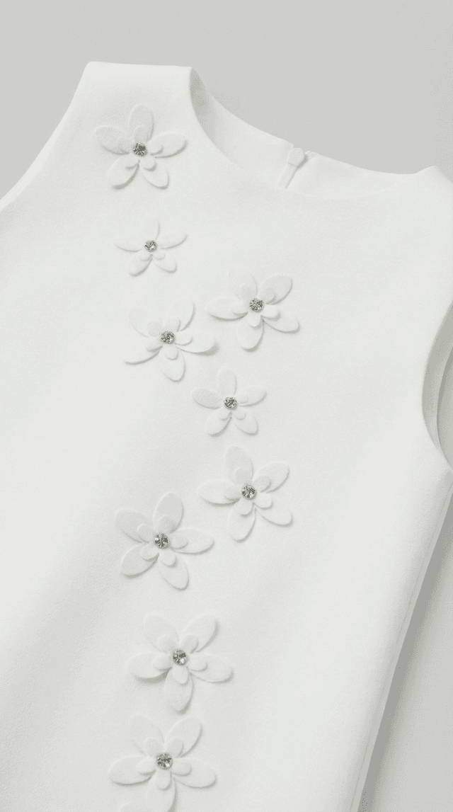 Babies and More Sleeveless Dress - Off White thumbnail 3