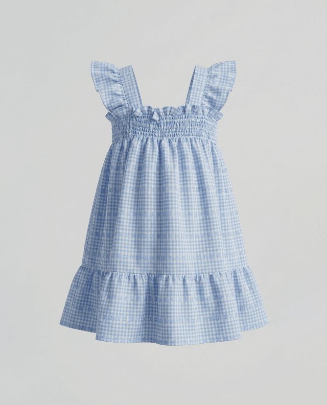 Babies and More Short Sleeves Dress - Blue thumbnail 1