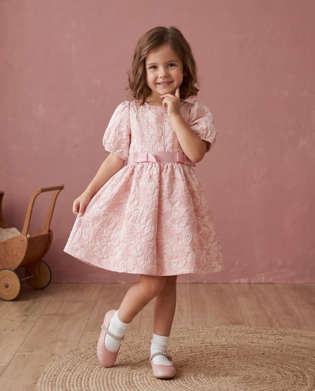 فستان جاكارد بكم باف  thumbnail 1