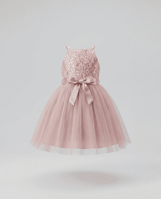 Babies and More Sleeveless Dress - Pink thumbnail 1