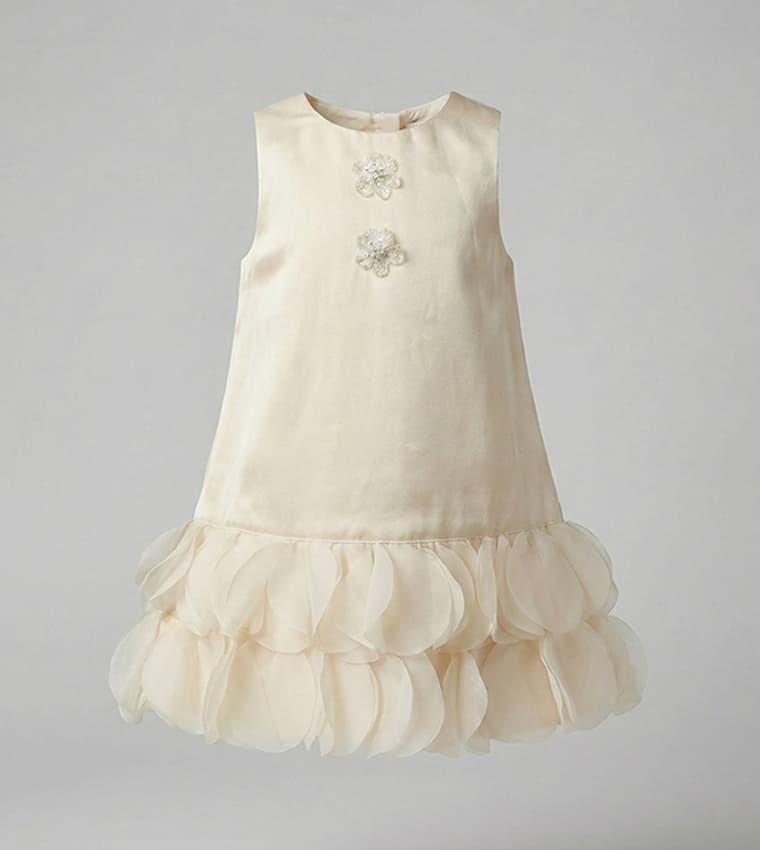 Embellished Sleeveless A-Line Dress