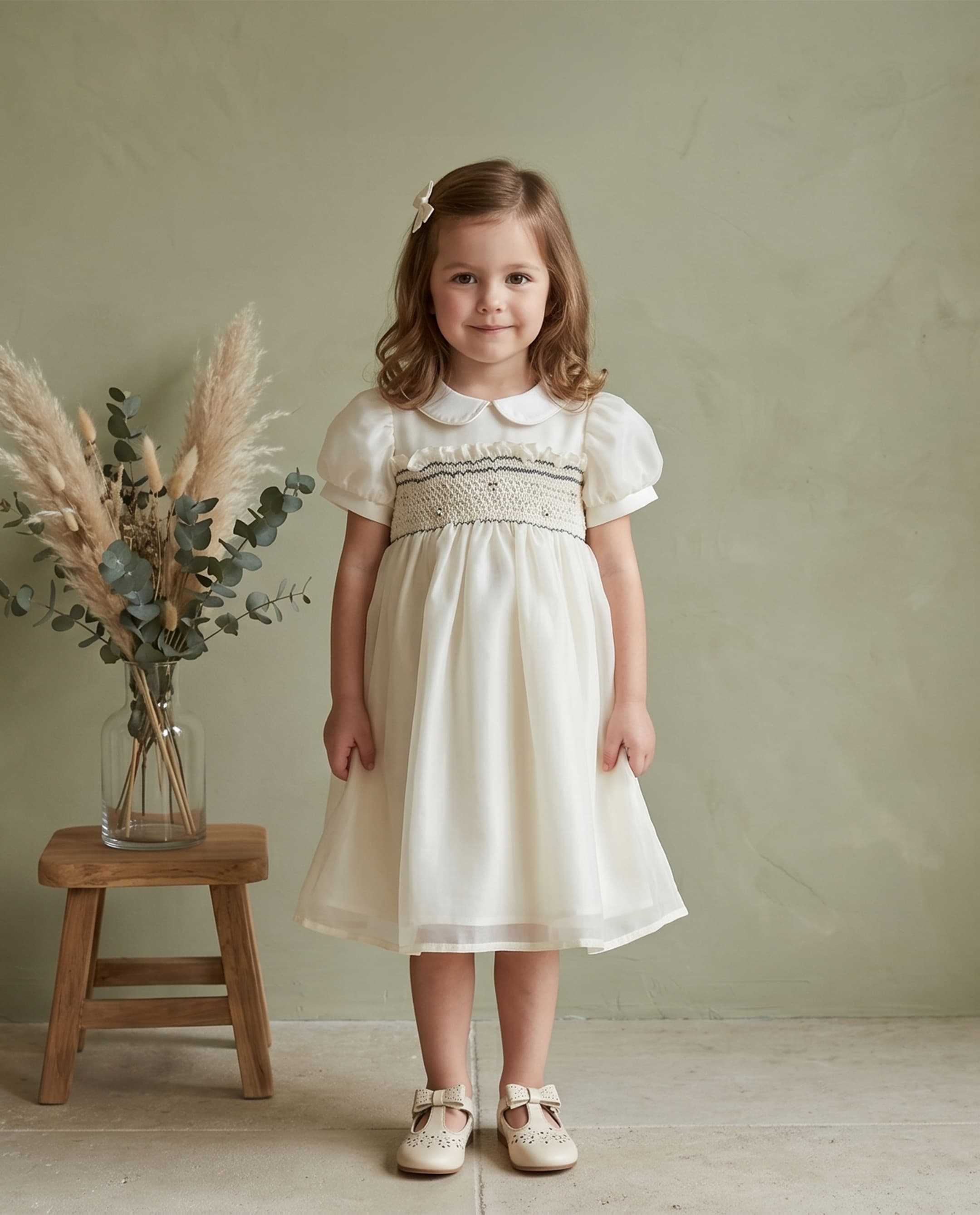 Short Sleeves Collar Dress