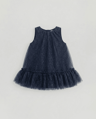 Babies and More Sleeveless Dress - Navy thumbnail 4
