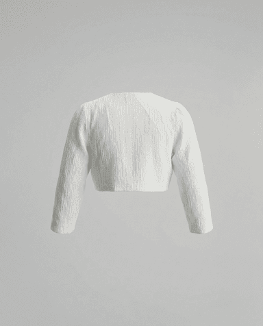 Babies and More Long Sleeves Girls Jacket - Off White thumbnail 2