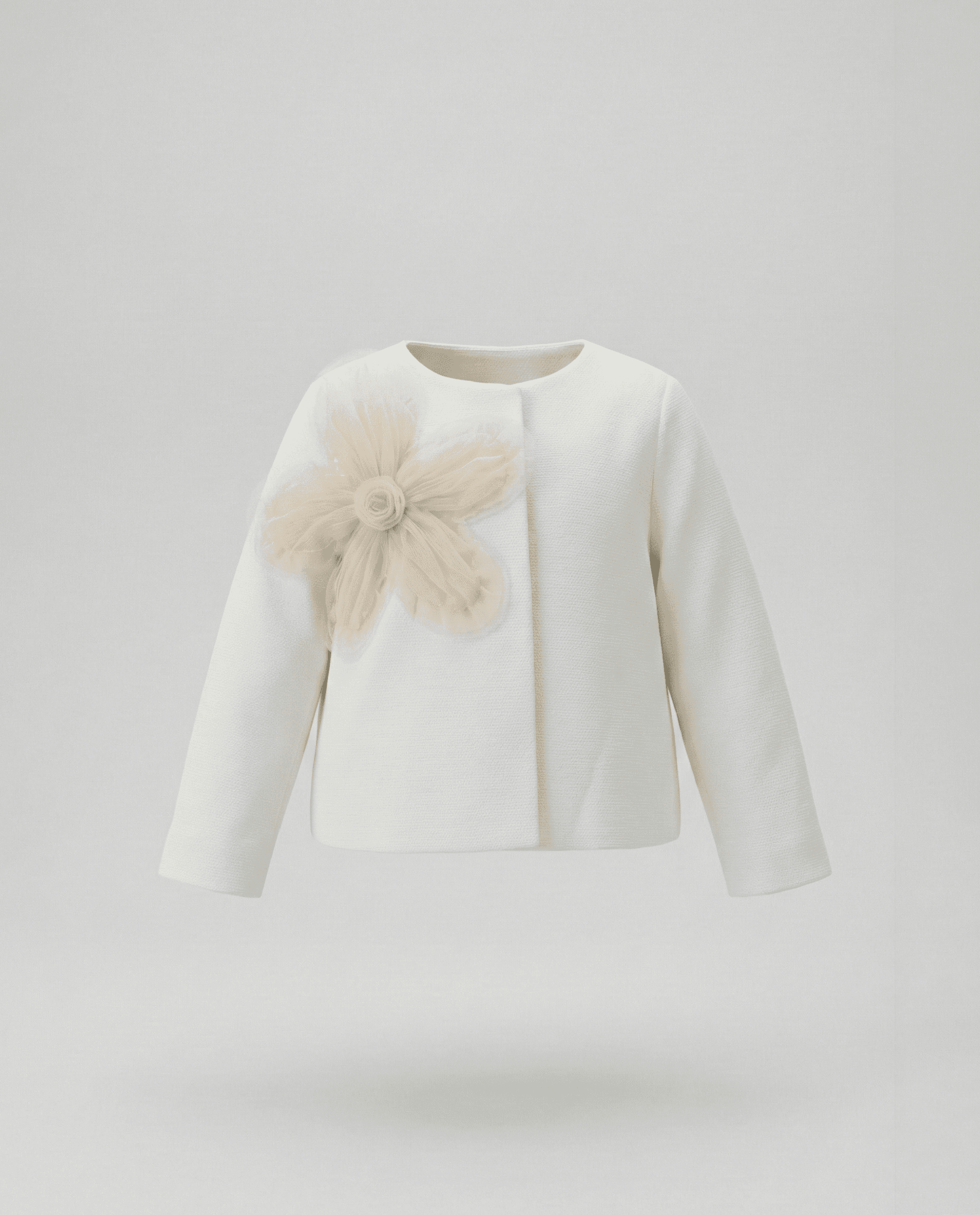 Floral Detail Long Sleeves Jacket