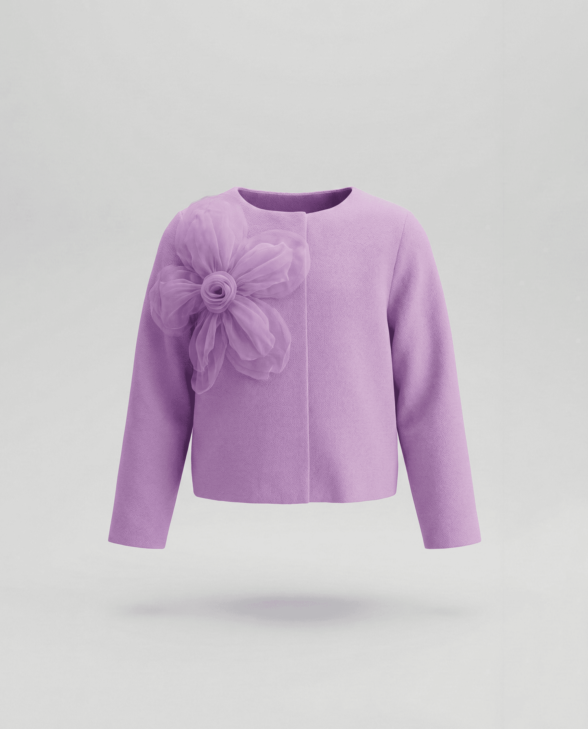 Floral Detail Long Sleeves Jacket