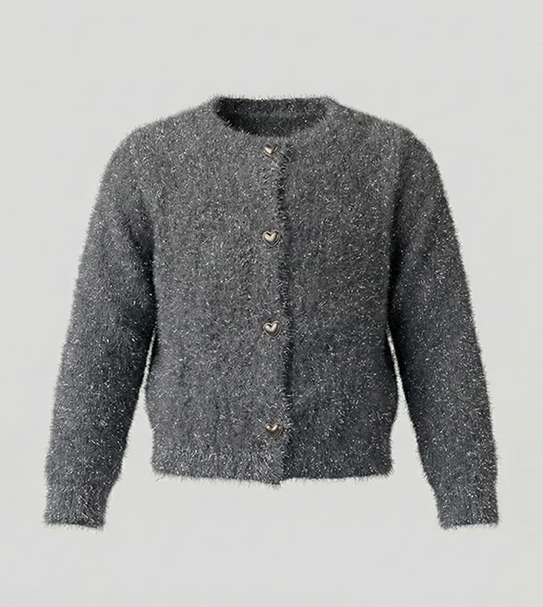 Textured Long Sleeves Jacket