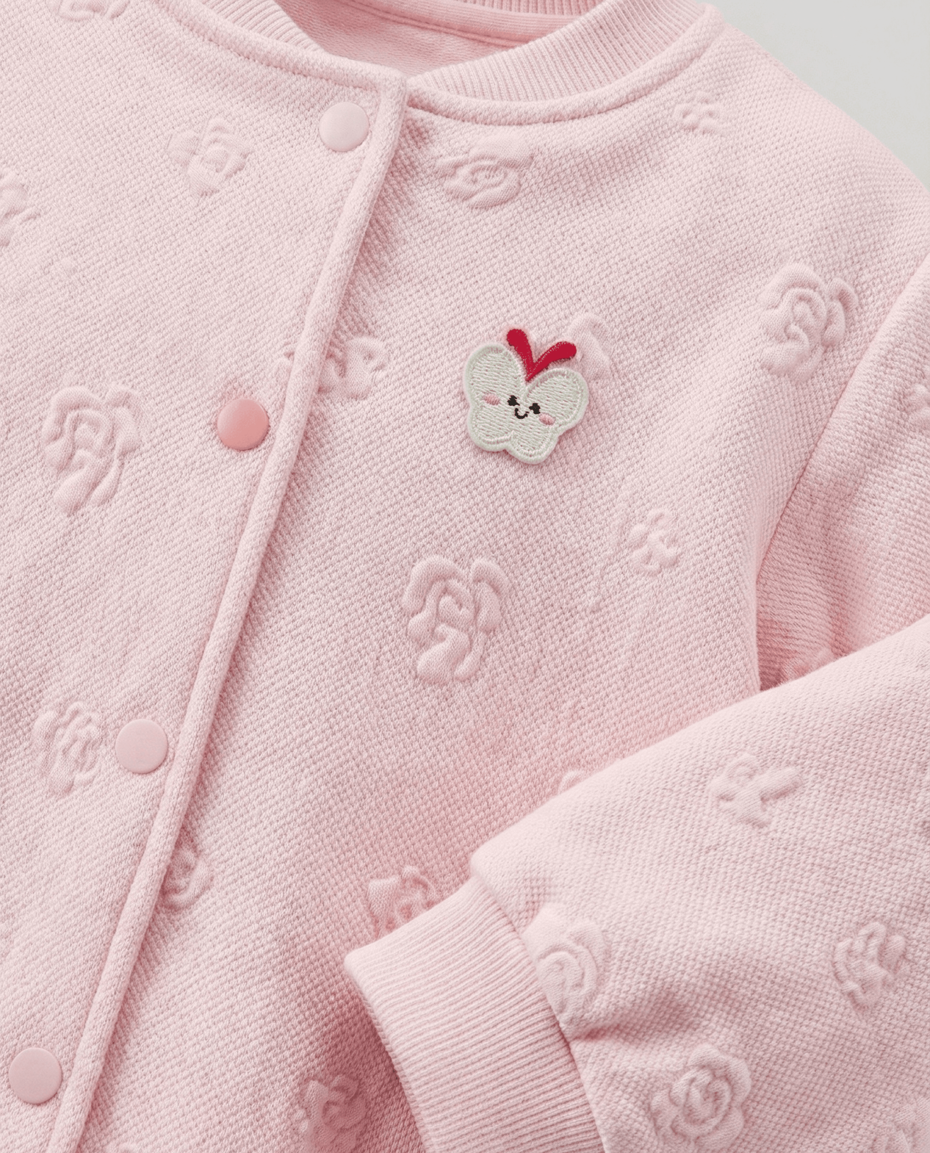 Babies and More Long Sleeves Girls Knit Jacket - Pink thumbnail 8