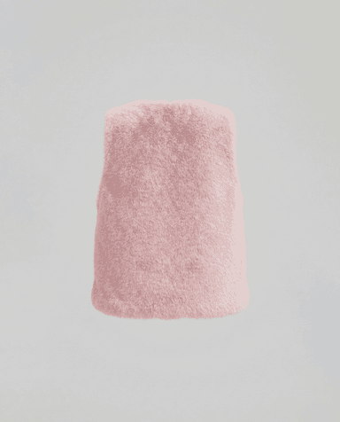 Babies and More Sleeveless Fur Coat Short Jacket - Light Pink thumbnail 2