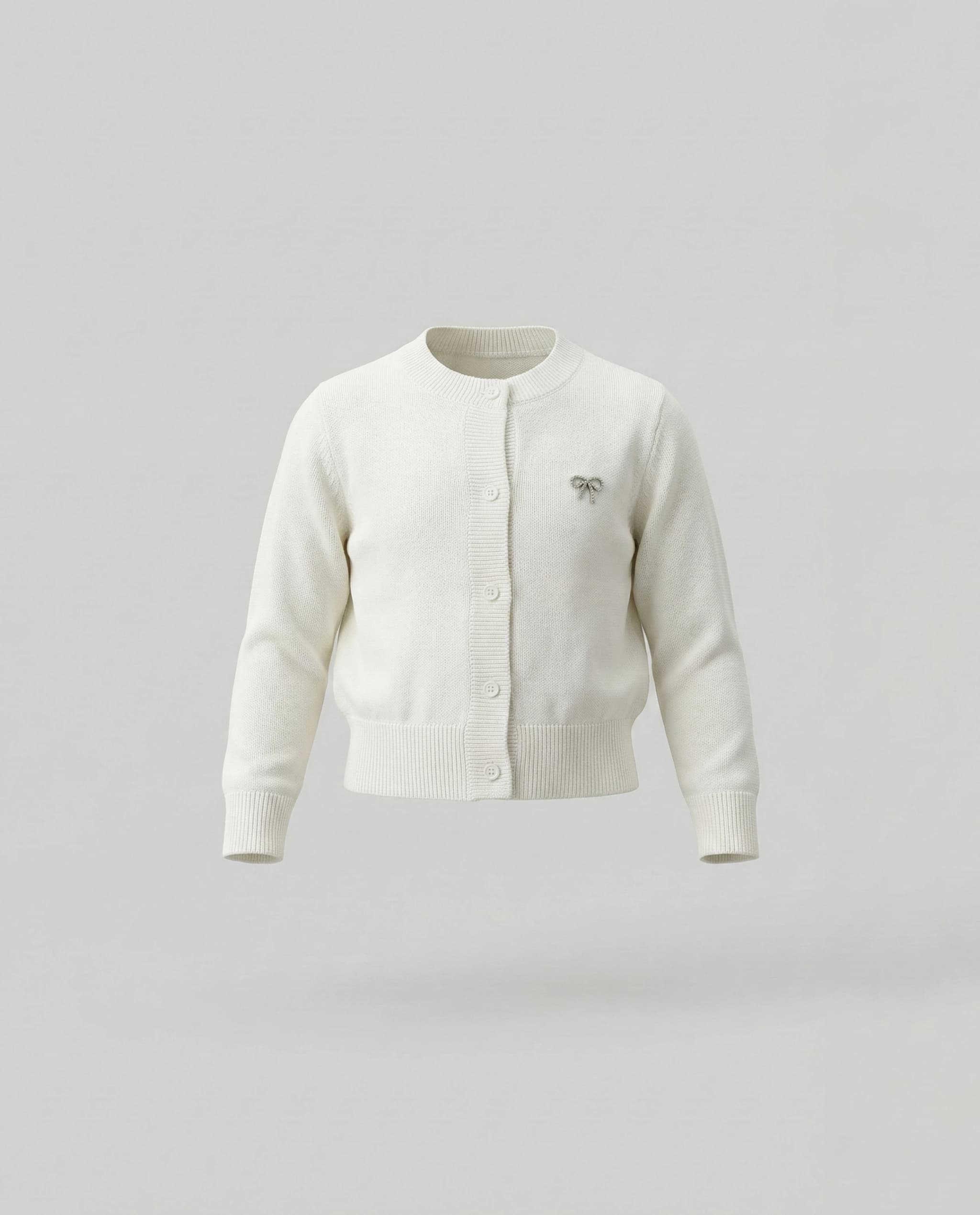 Babies and More Long Sleeves Knitted Cardigan - Cream