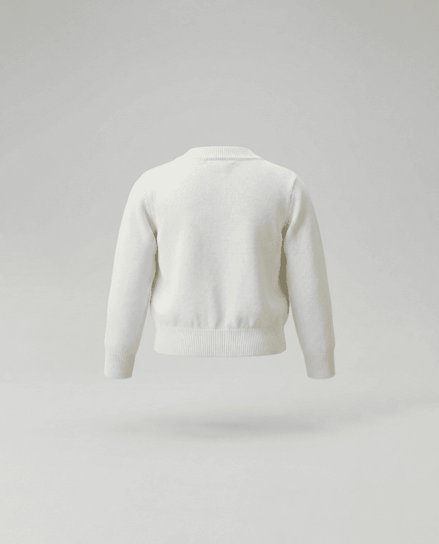 Babies and More Long Sleeves Knitted Cardigan - Cream thumbnail 2