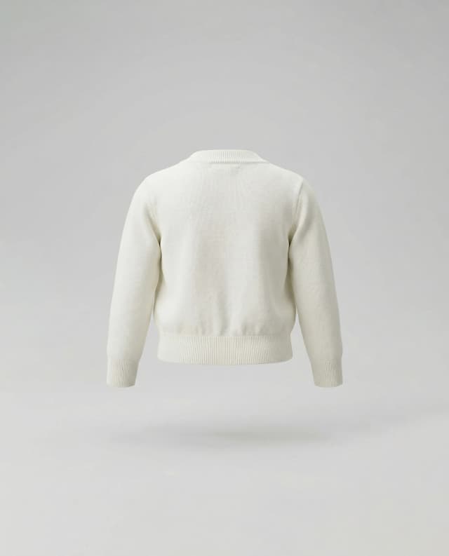 Babies and More Long Sleeves Knitted Cardigan - Cream thumbnail 2