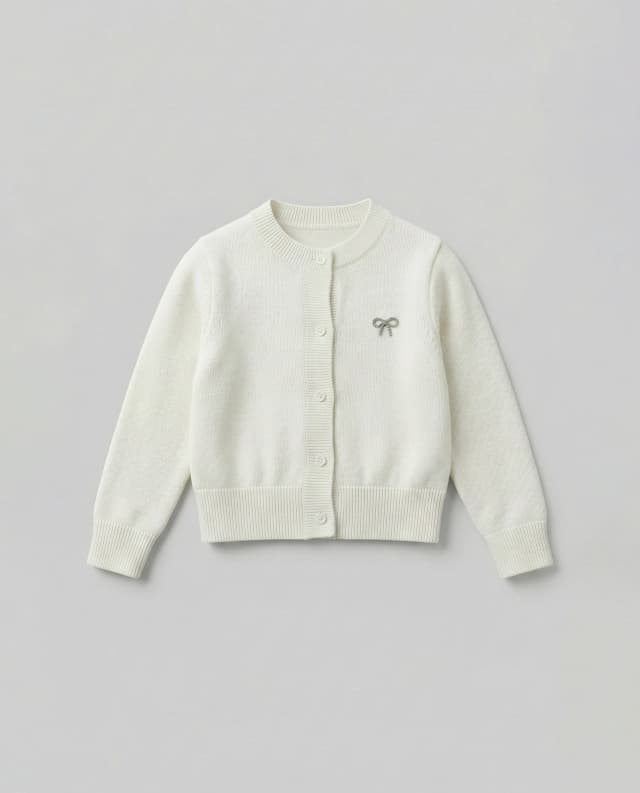 Babies and More Long Sleeves Knitted Cardigan - Cream thumbnail 3