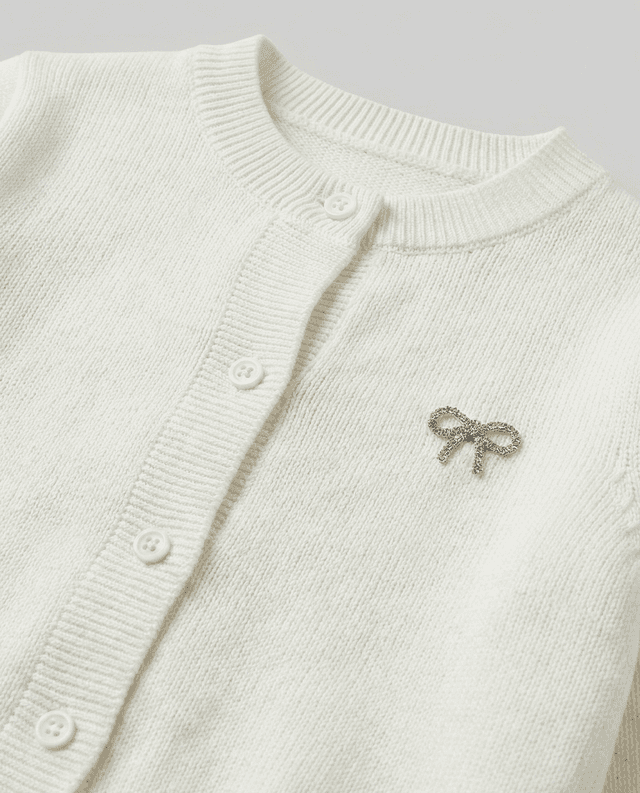 Babies and More Long Sleeves Knitted Cardigan - Cream thumbnail 4