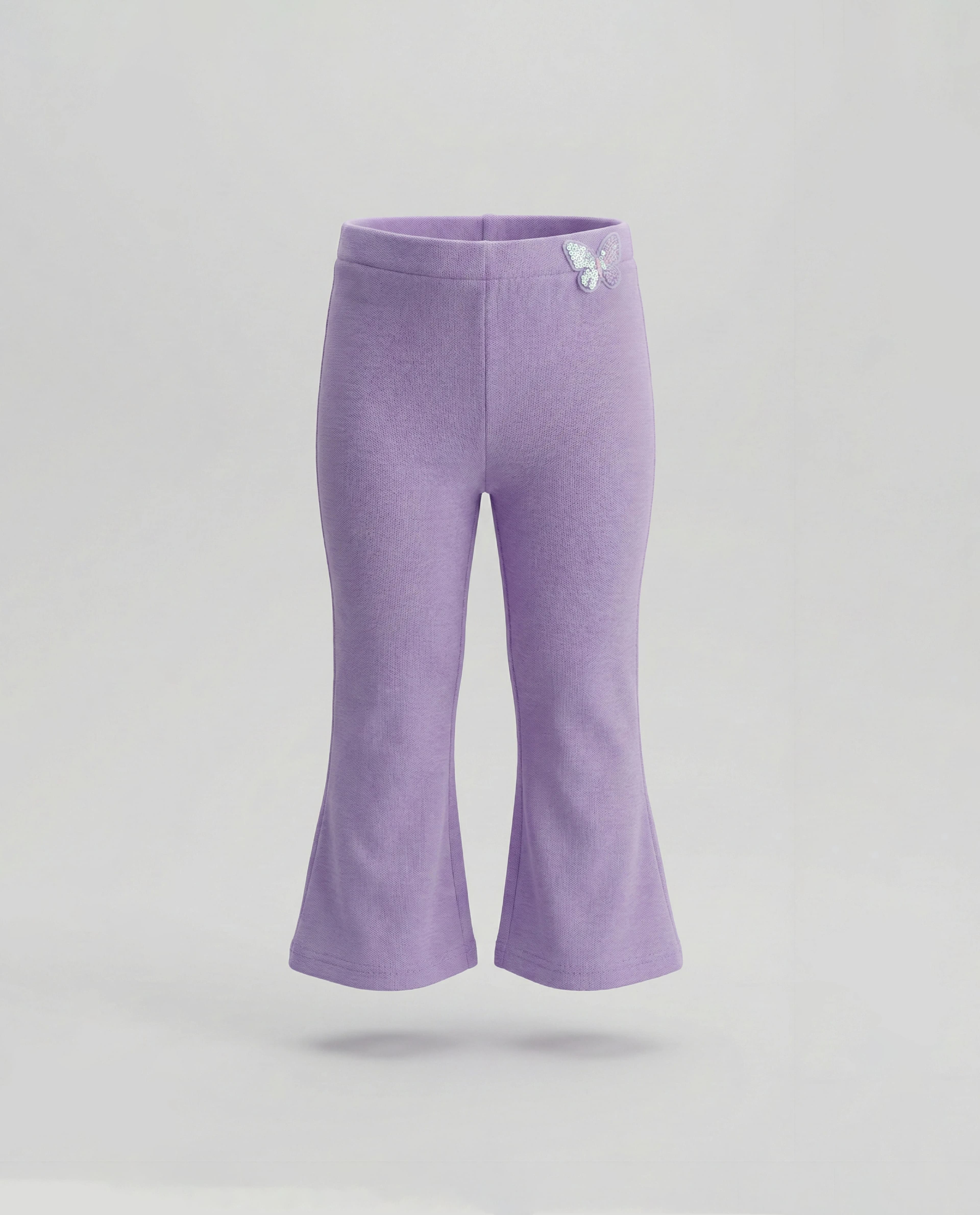 Elastic Waist Flared Pants