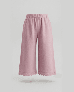 Elastic Waist Wide Leg Pants