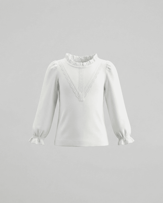 Babies and More Long Sleeves Blouse Shirt - Off White thumbnail 1