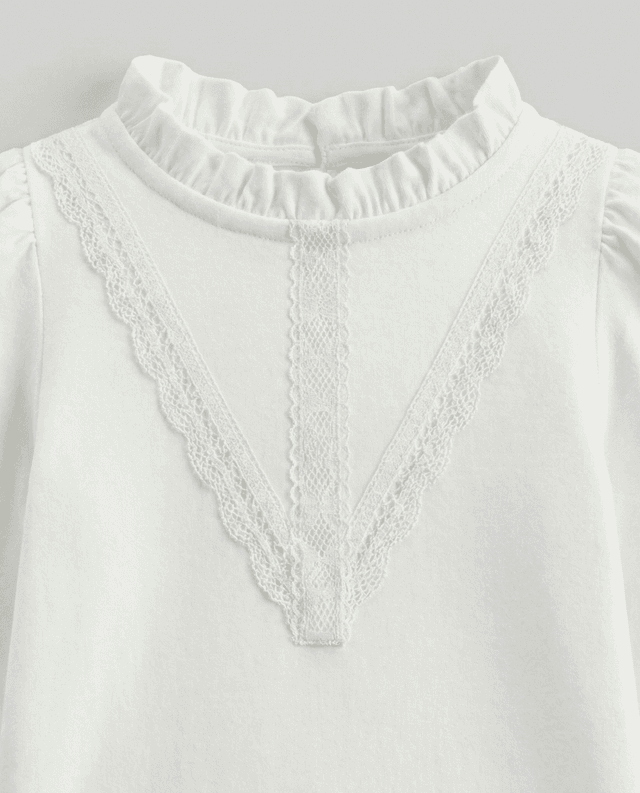 Babies and More Long Sleeves Blouse Shirt - Off White thumbnail 3