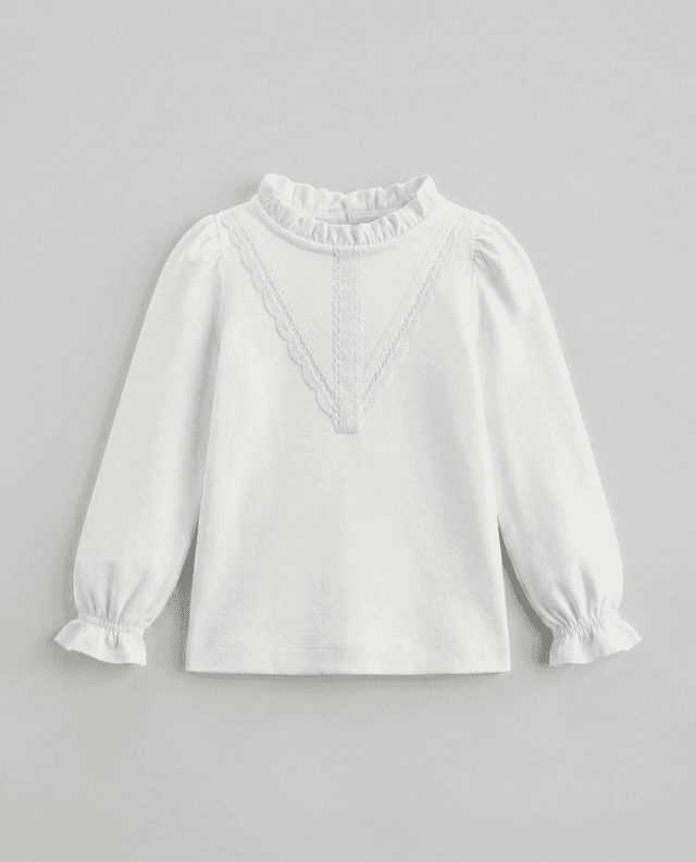 Babies and More Long Sleeves Blouse Shirt - Off White thumbnail 4