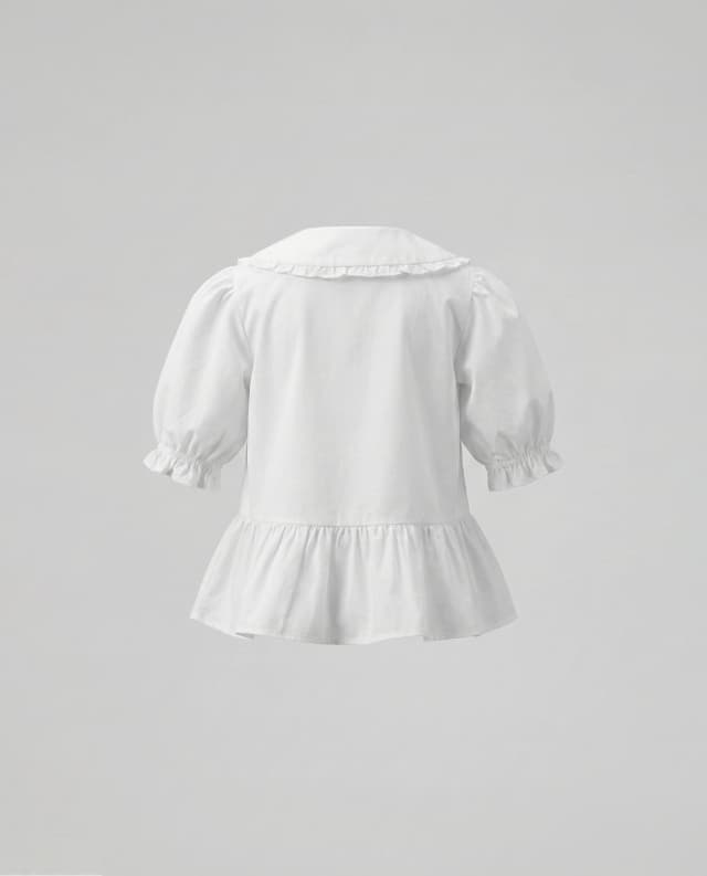 Babies and More Long-Sleeve Collared Blouse Shirt - Off White thumbnail 2