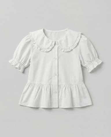 Babies and More Long-Sleeve Collared Blouse Shirt - Off White thumbnail 4