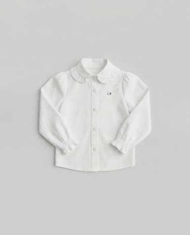 Babies and More Long Sleeves Collar Blouse Shirt - Off White thumbnail 3