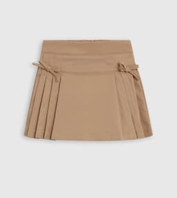 Bow Detail Pleated Skirt