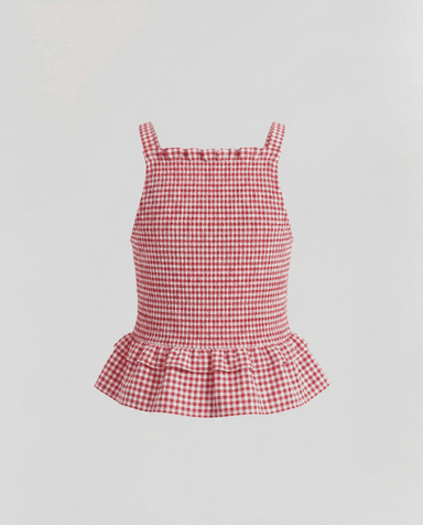 Babies and More Strappy Girls Tops - Red thumbnail 2