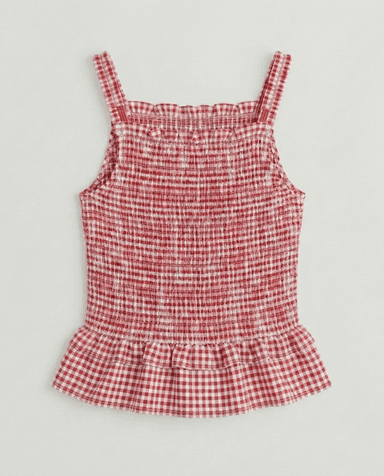 Babies and More Strappy Girls Tops - Red thumbnail 4