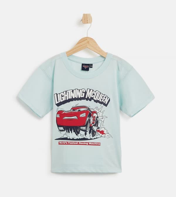 Disney Babies and More - Short Sleeves Boxy T-Shirt - Blue