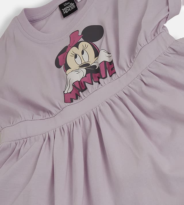 Minnie Mouse Printed Roll-Up Sleeves Dress thumbnail 2