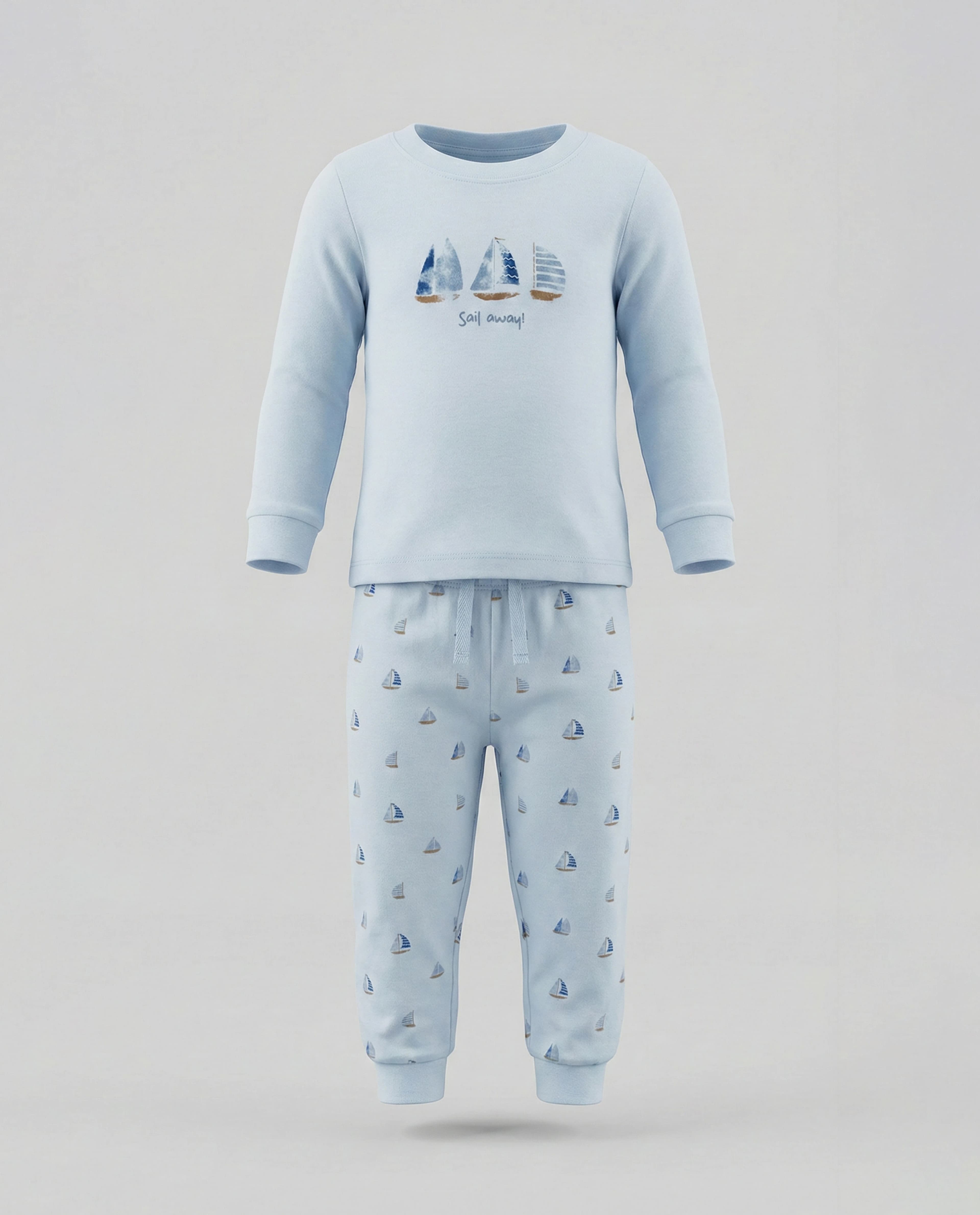 Babies and More Long Sleeves Pyjama Set - Blue