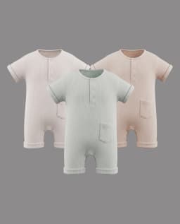 3 Pack Short Sleeves Rompers