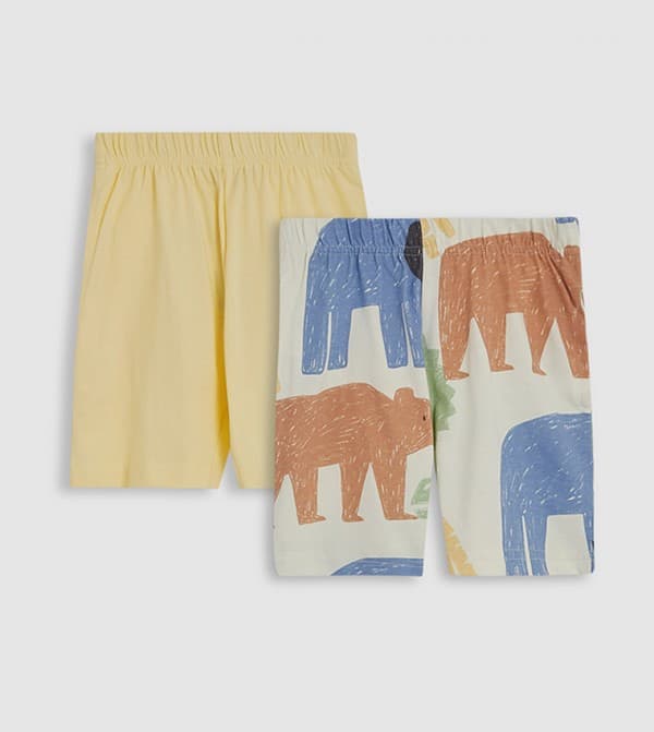 Bear Print 2 Pack Printed Short Sleeves Shorts thumbnail 1