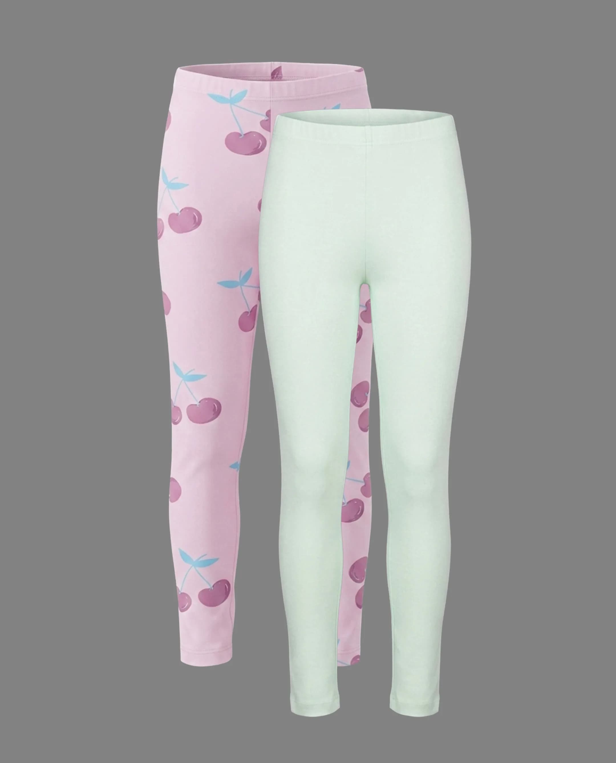 2 Pack Leggings with Elastic Waist