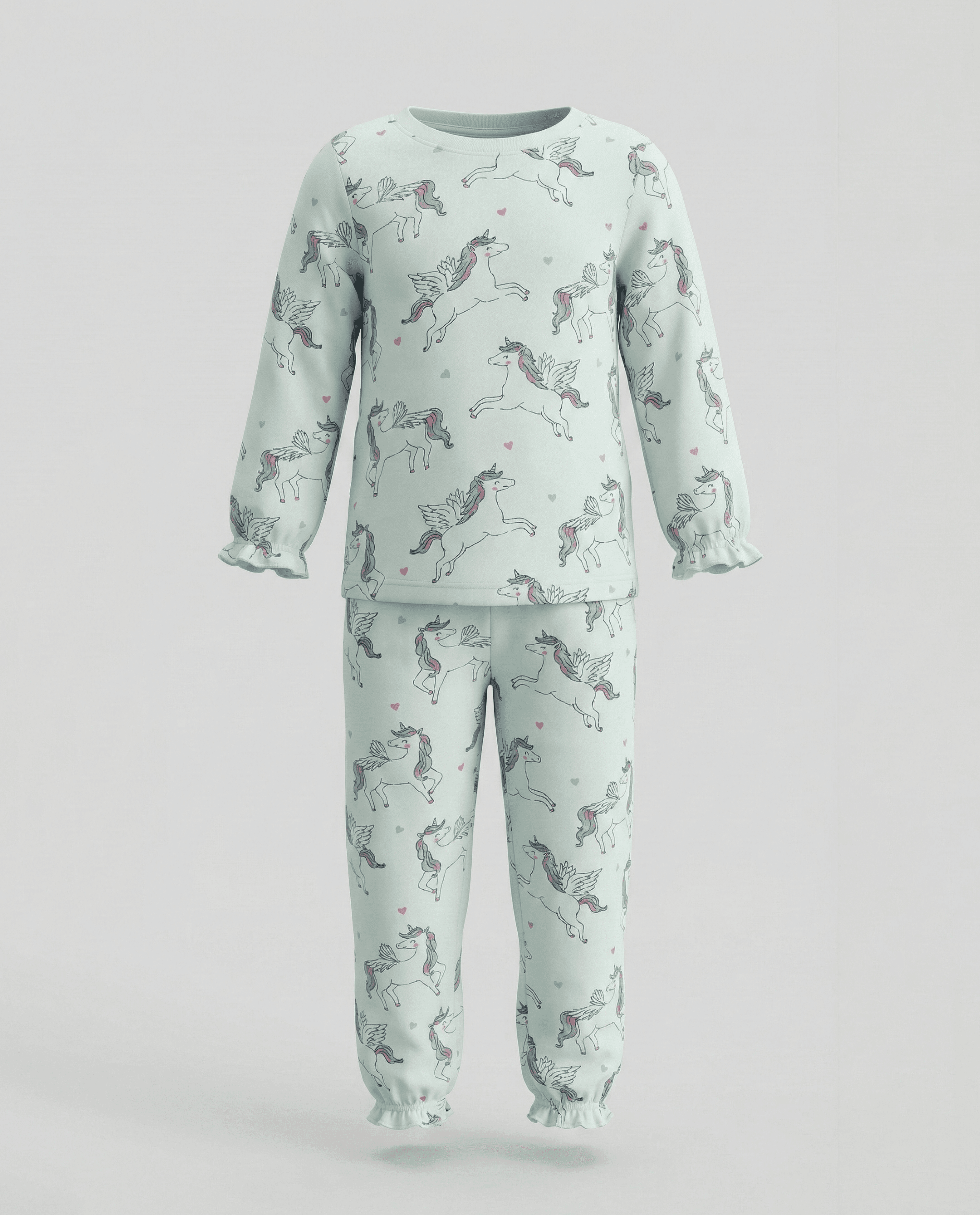 Printed Long Sleeves Pyjama Set