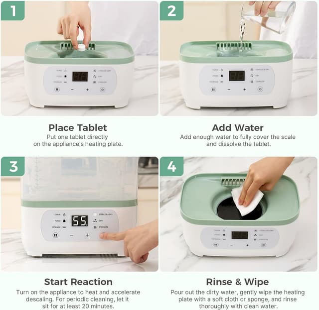 Momcozy - Offical Descaling Tablets, Compatible KleanPal Pro Baby Bottle Washer - 30 Tablets thumbnail 2