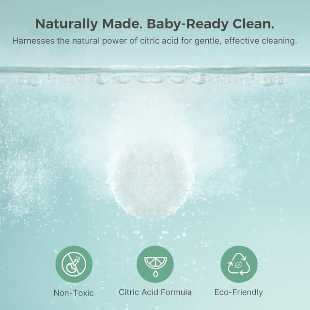Momcozy - Offical Descaling Tablets, Compatible KleanPal Pro Baby Bottle Washer - 30 Tablets thumbnail 5