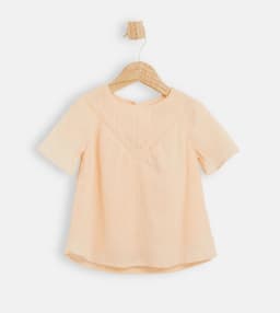 Textured Short Sleeves Top