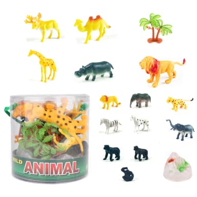 Babies & more 18Pcs Wild Animal Set - Multicolor thumbnail 1